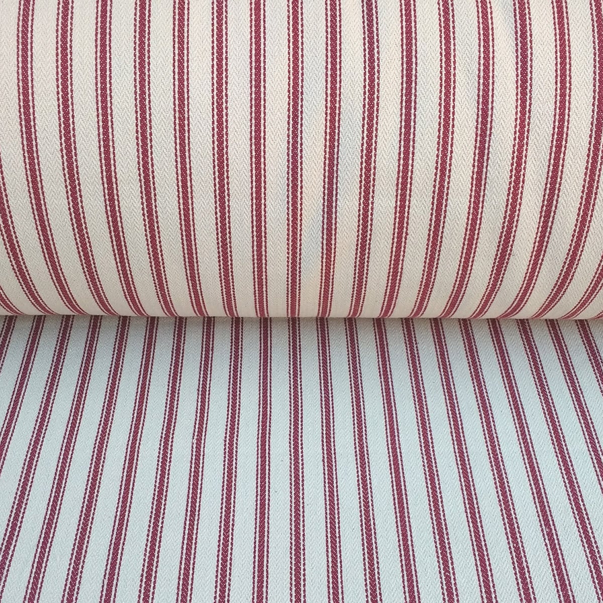 Hampton Ticking - Ruby - Image 3