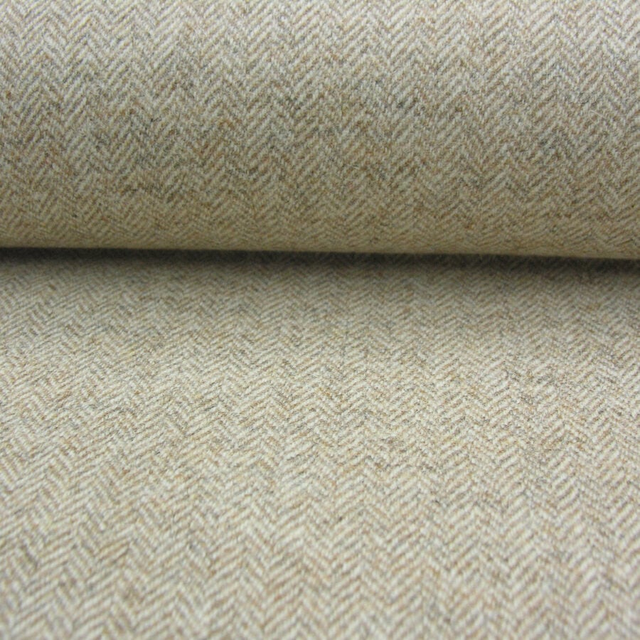Wool Herringbone - Oatmeal