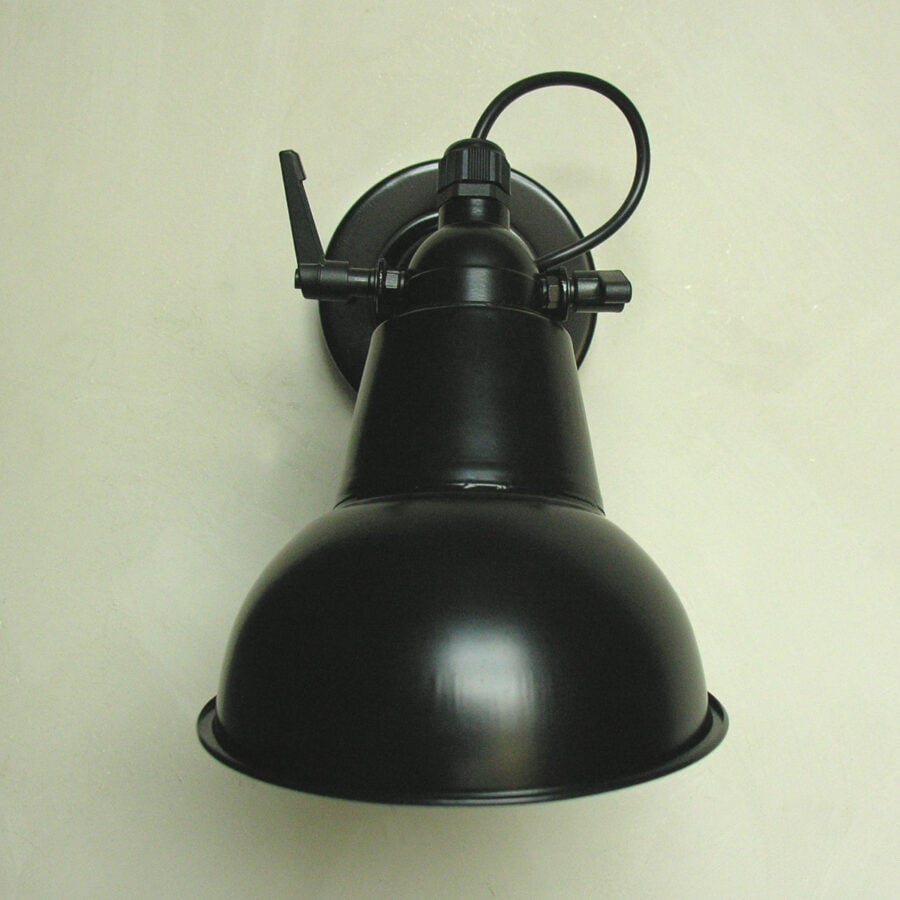 Steel Hood Lamp Black