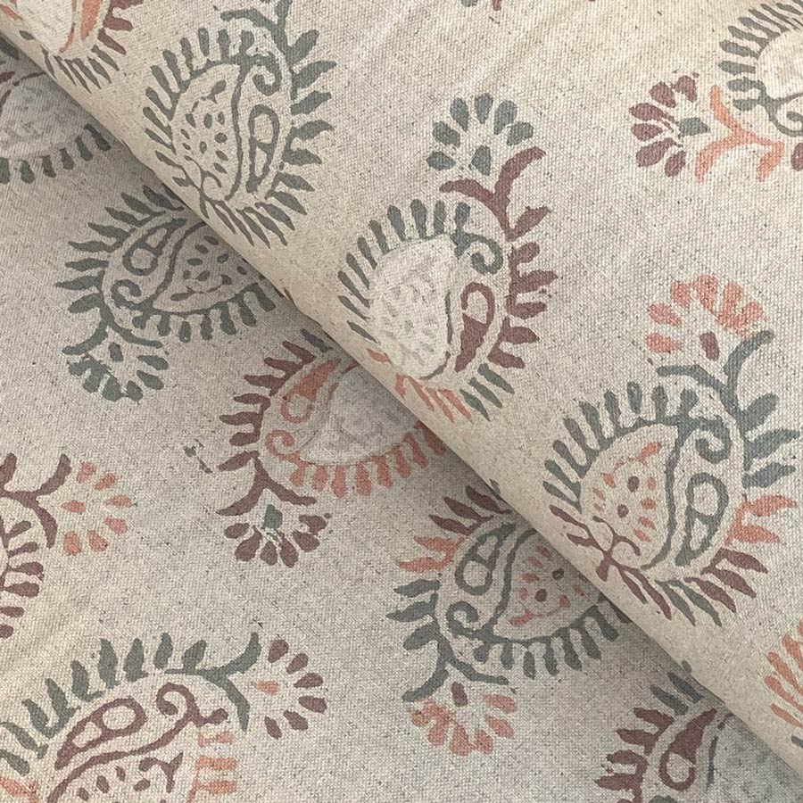 Extra Wide Fabric plum and blush pink