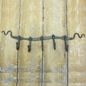 decorative hand forged hook rail