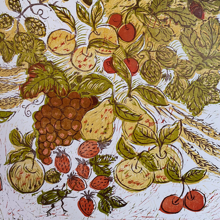 Herefordshire Cornucopia, Letterpress Poster Jen Whiskerd - Image 3
