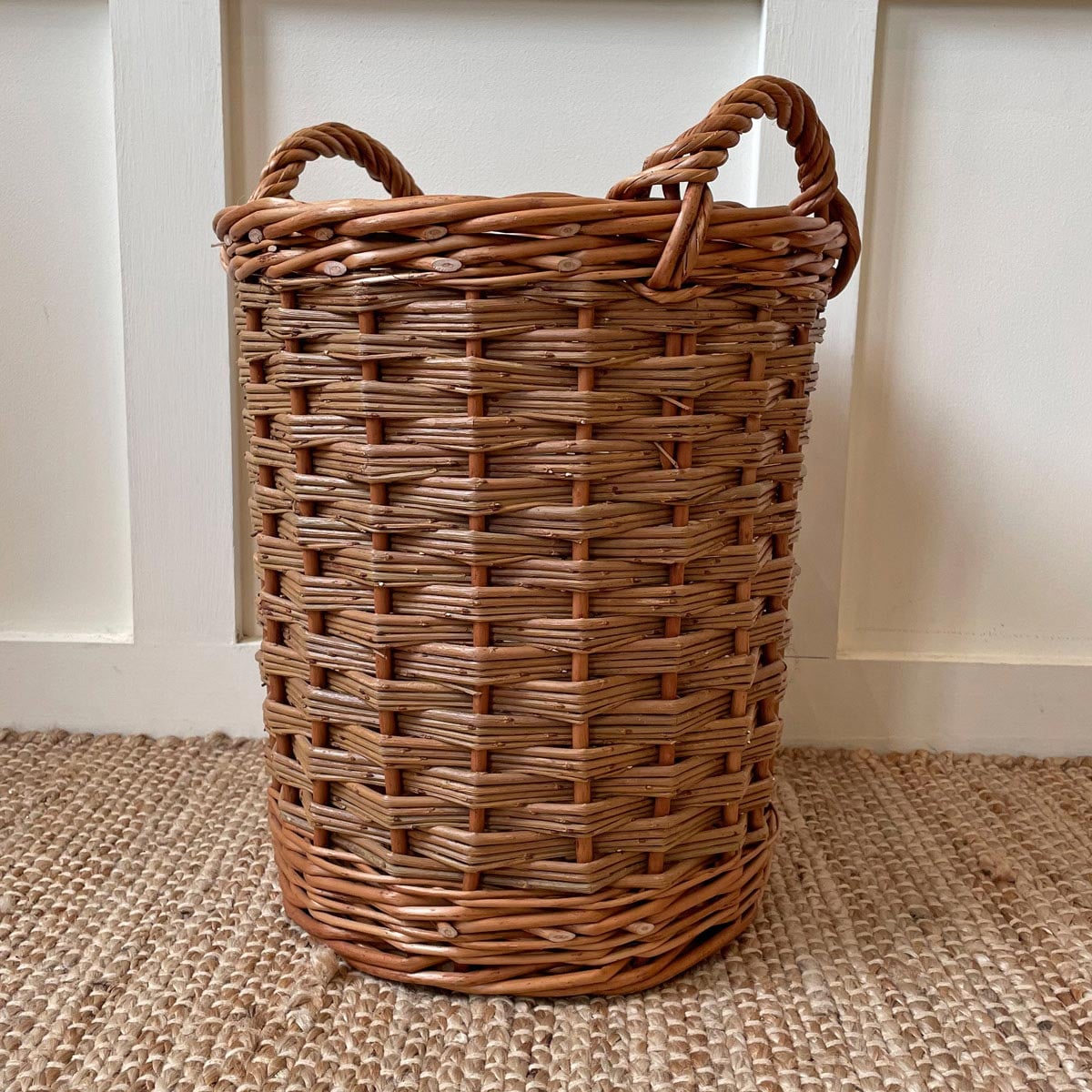 Two Tone Willow Kindling Basket - Image 1