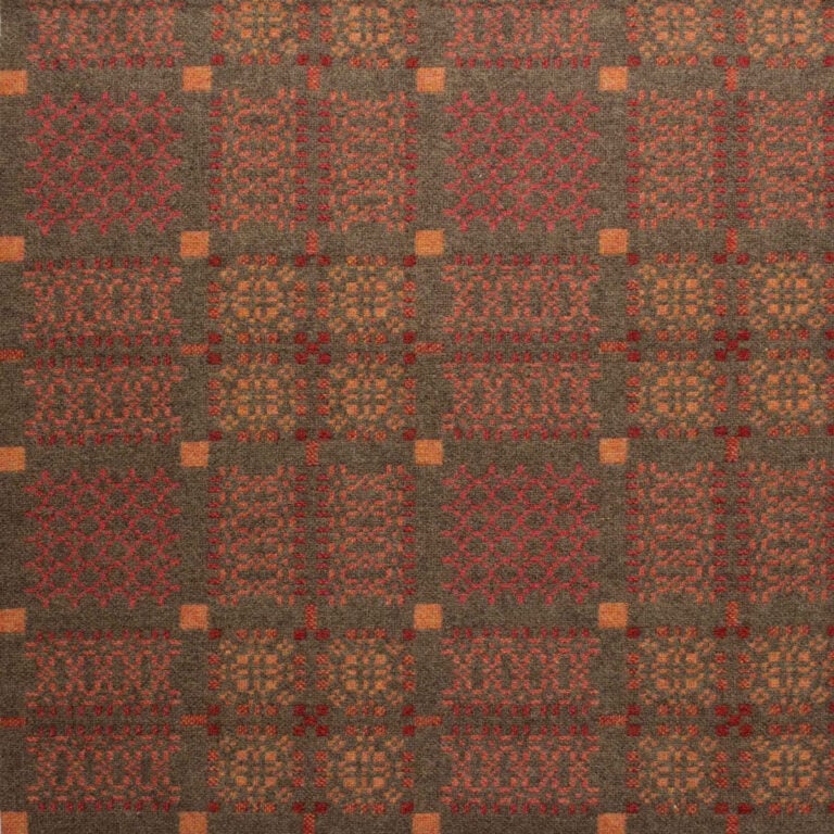Knot Garden Welsh Throw - Copper - Image 2