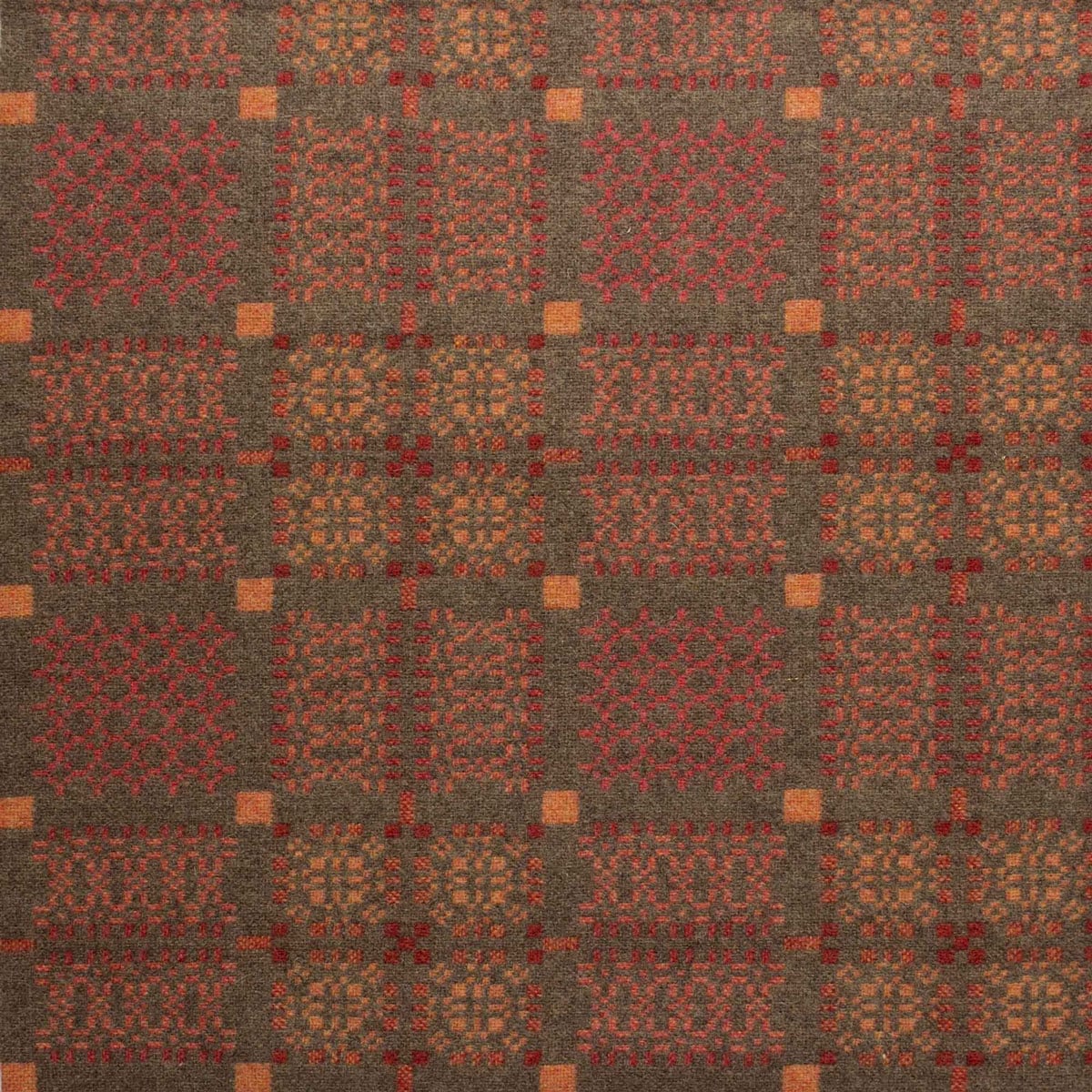 Knot Garden Welsh Single Blanket - Copper - Image 2