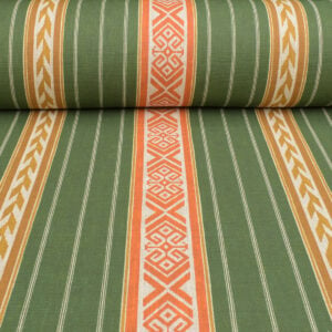Kolomyya Linen Stripe - Green - Image 3