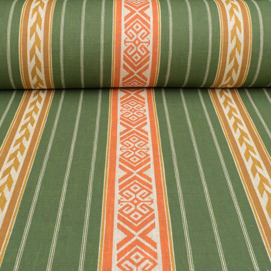 Kolomyya Linen Stripe - Green