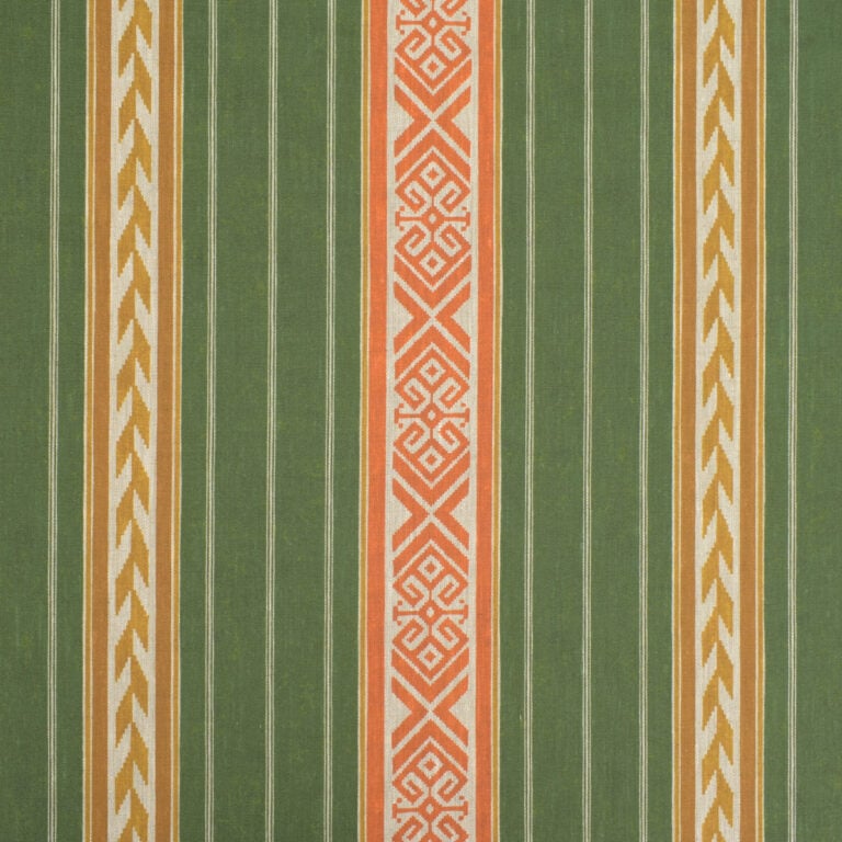 Kolomyya Linen Stripe - Green - Image 2