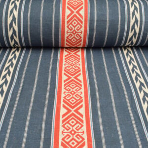 Kolomyya Linen Stripe - Indigo - Image 3