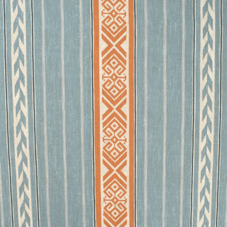 Kolomyya Linen Stripe - Mineral Blue - Image 2