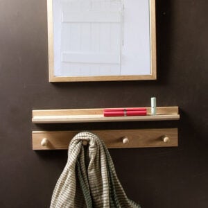 Large Oak Framed Mirror - Image 2
