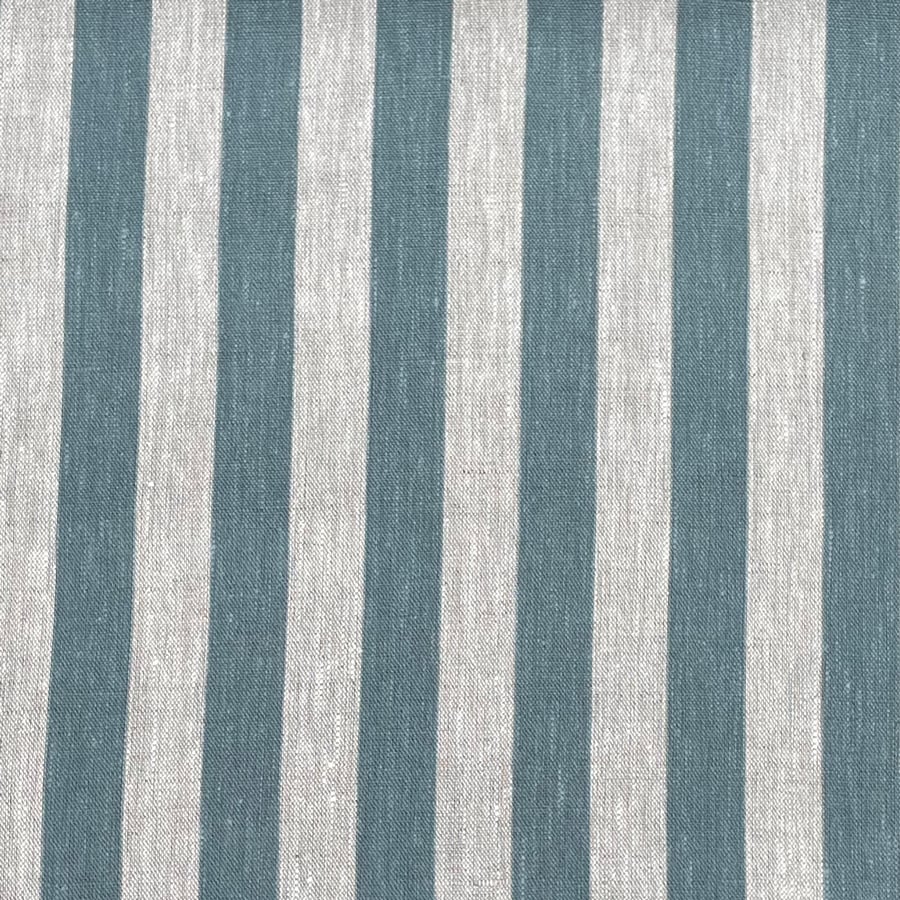Beta Linen Stripe - Mineral Blue