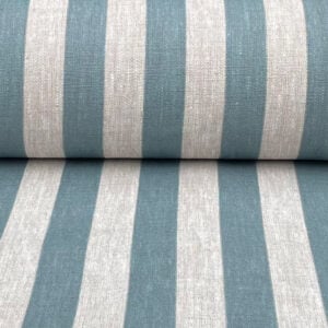 Beta Linen Stripe - Mineral Blue - Image 3