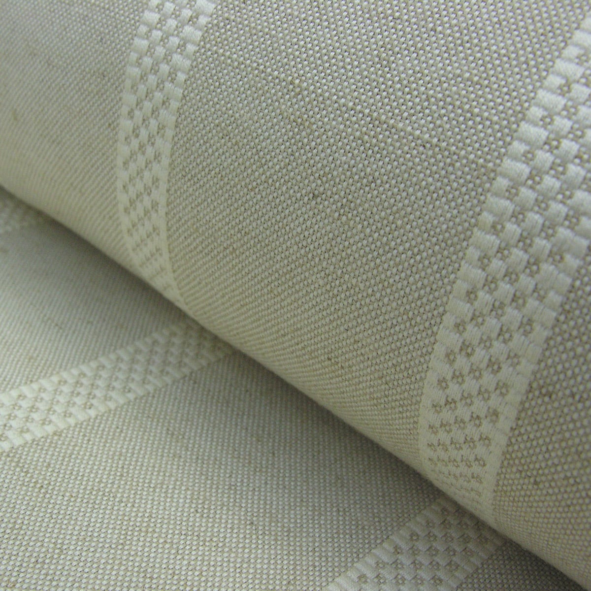 Hopsack Stripe - Cream - Image 1