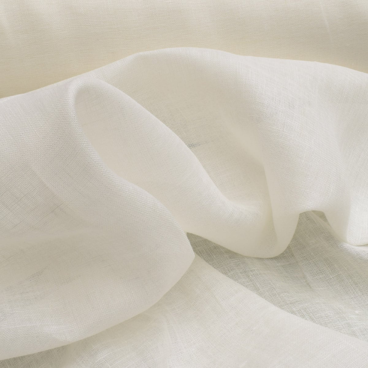 Sheer Linen Fabric in ivory