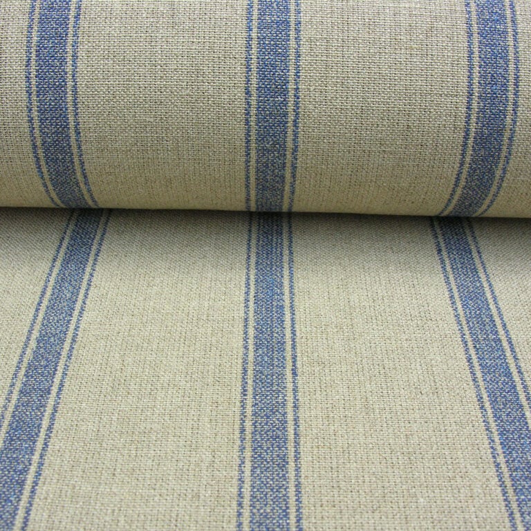 Angus Linen Stripe Nordic - Navy - Image 3