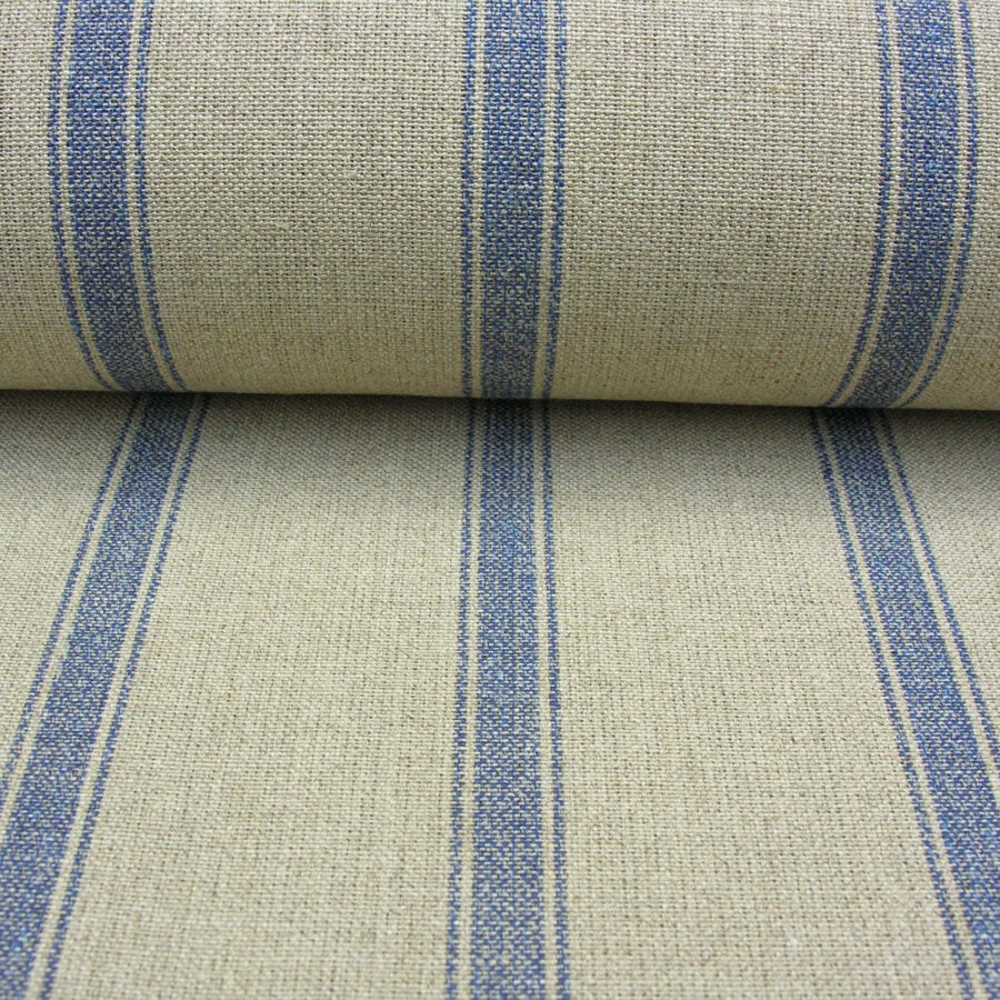 Angus Linen Stripe Nordic - Navy