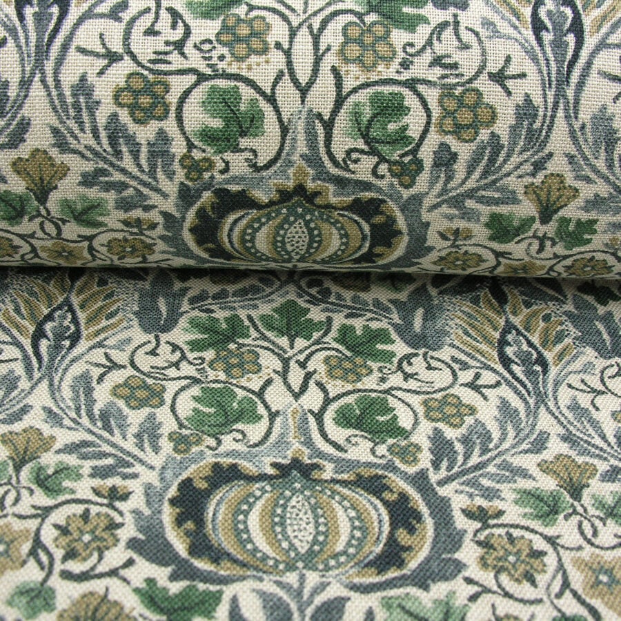 William Morris Little Chintz - Slate Blue and Fennel
