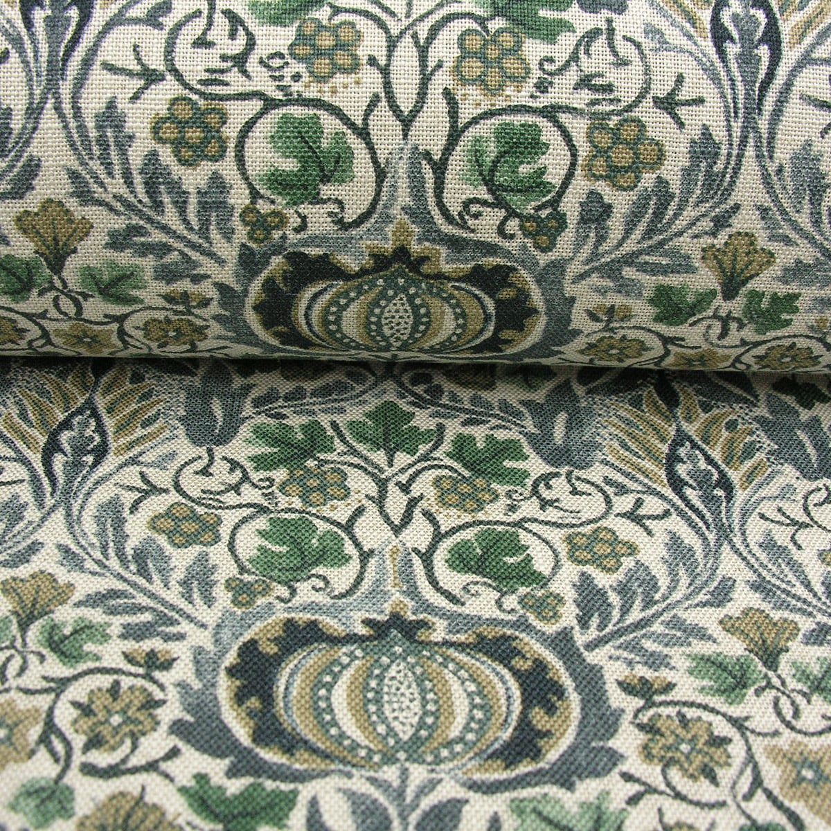 William Morris Little Chintz - Slate Blue and Fennel - Image 2