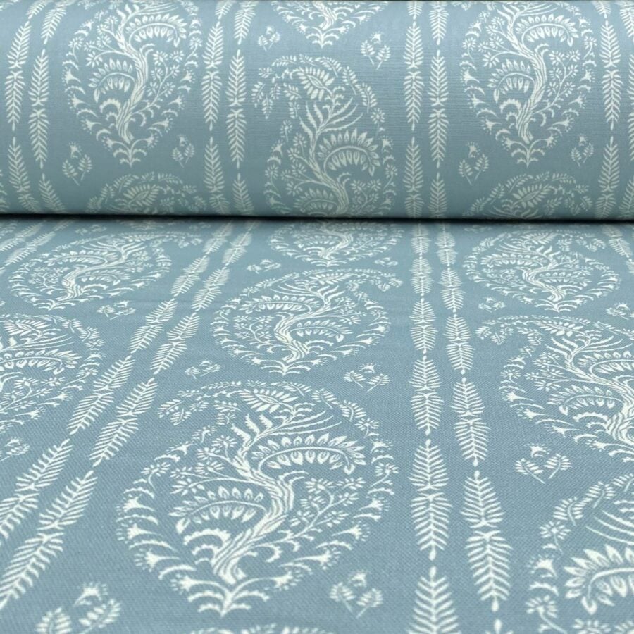 Larisa Stripe - Duckegg and Ivory