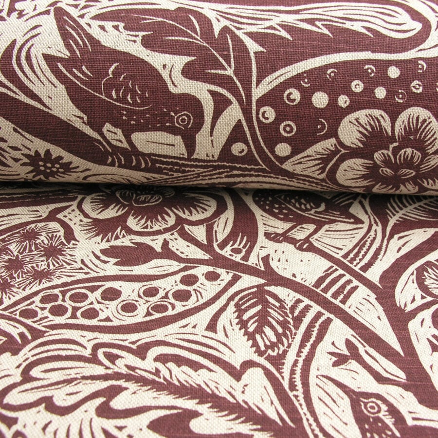 Mark Hearld Wren - Burgundy