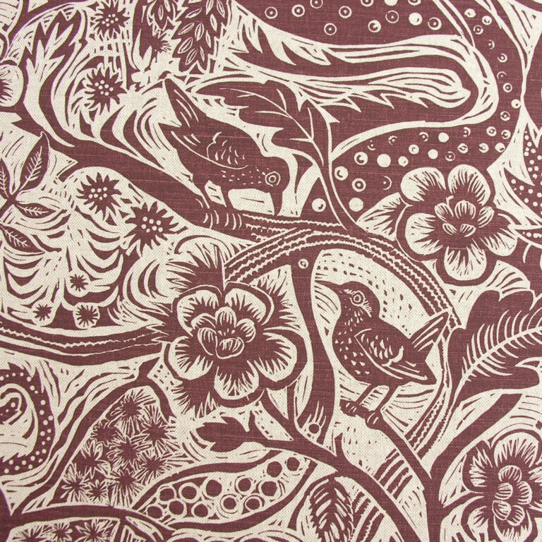 Mark Hearld Wren - Burgundy - Image 2