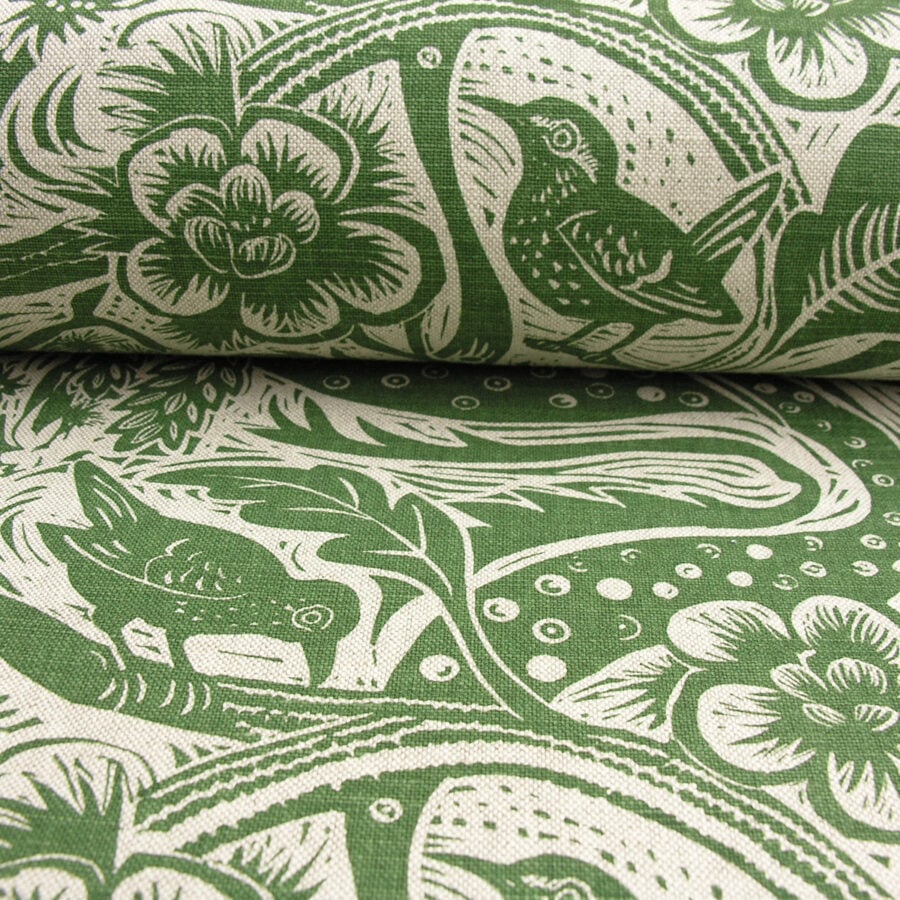 Wren by Mark Hearld for St Judes Fabrics