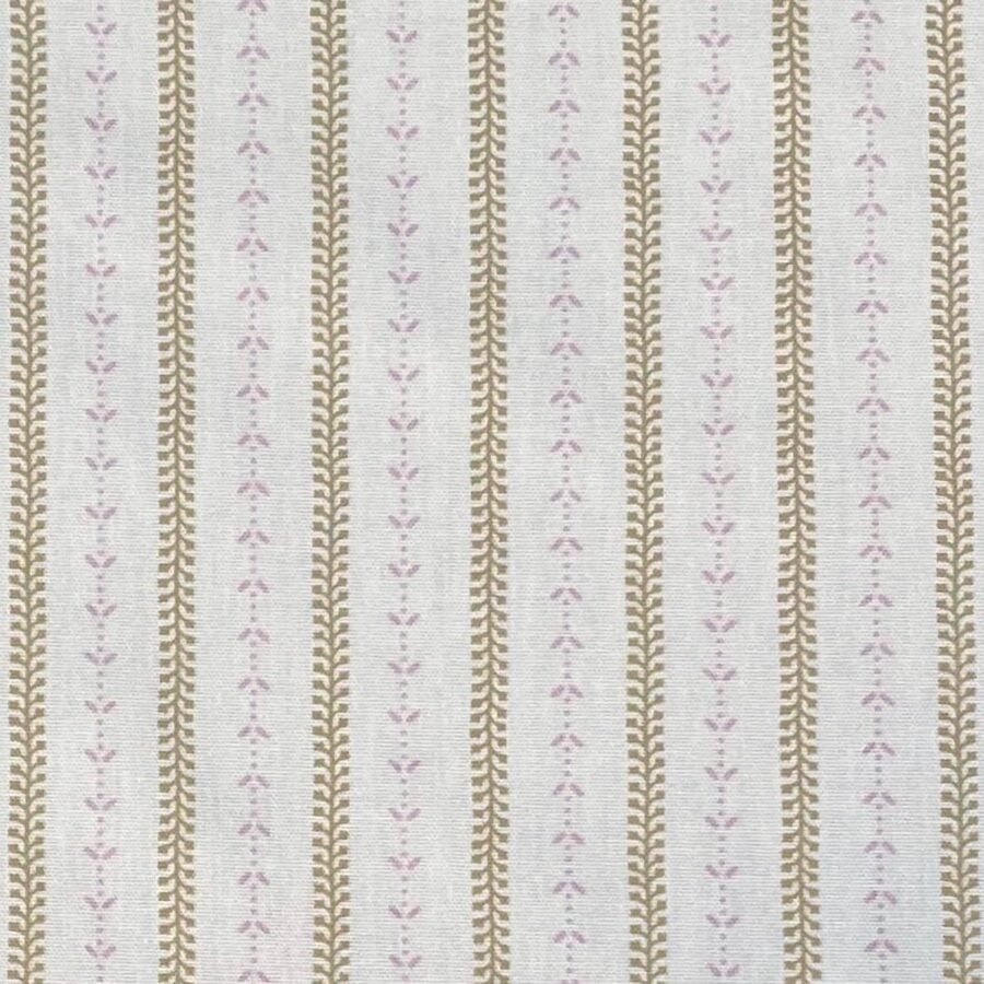 Maya Stripe Ivory - Soft Gold and Pink