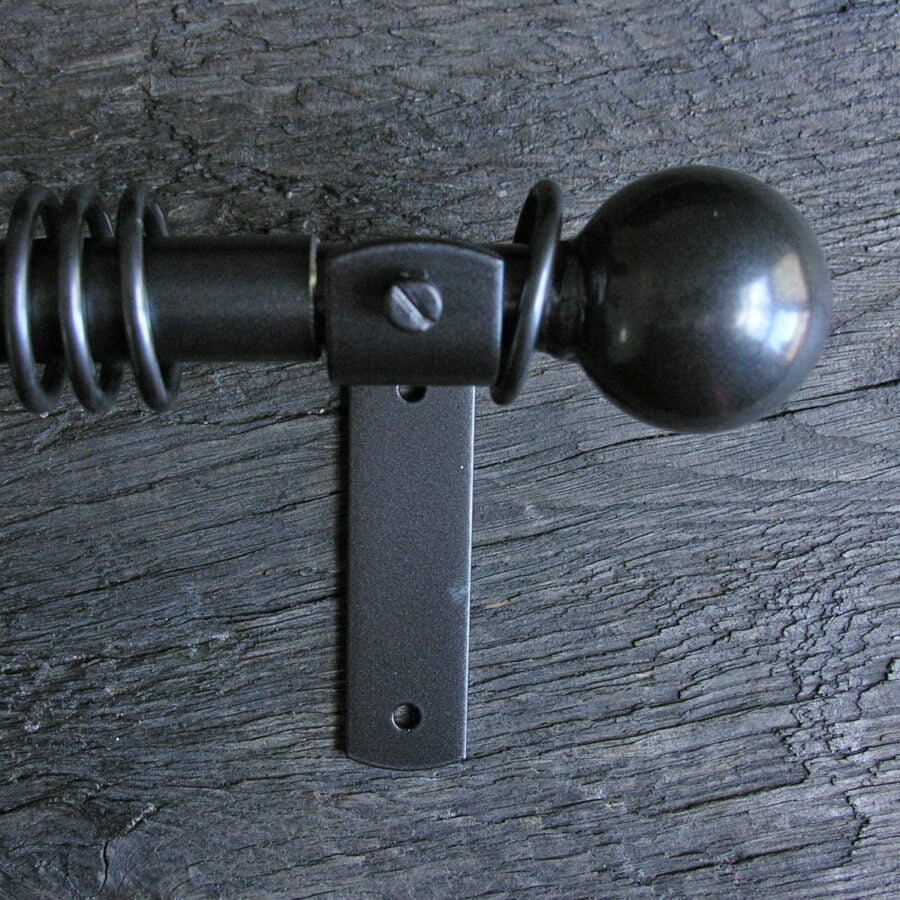 Metal Curtain Pole Set - Graphite Grey 19mm