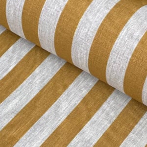 Beta Linen Stripe - Ochre
