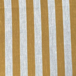 Beta Linen Stripe - Ochre - Image 2