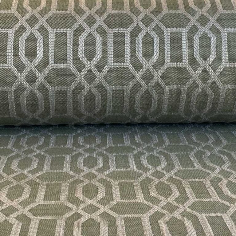 Upholstery Fabric Lattice - Olive Green - Image 5