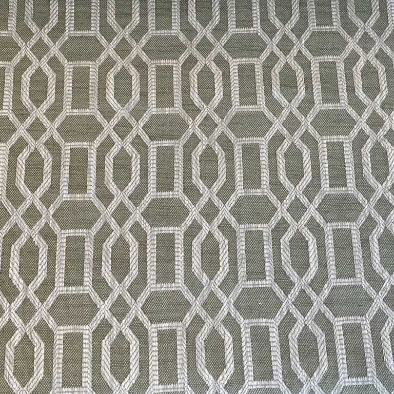 Upholstery Fabric Lattice - Olive Green - Image 3