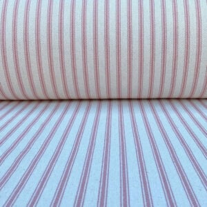 Hampton Ticking - Pink - Image 3
