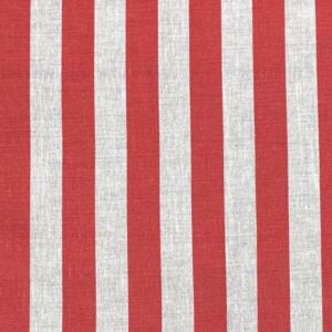 Beta Linen Stripe - Red - Image 2