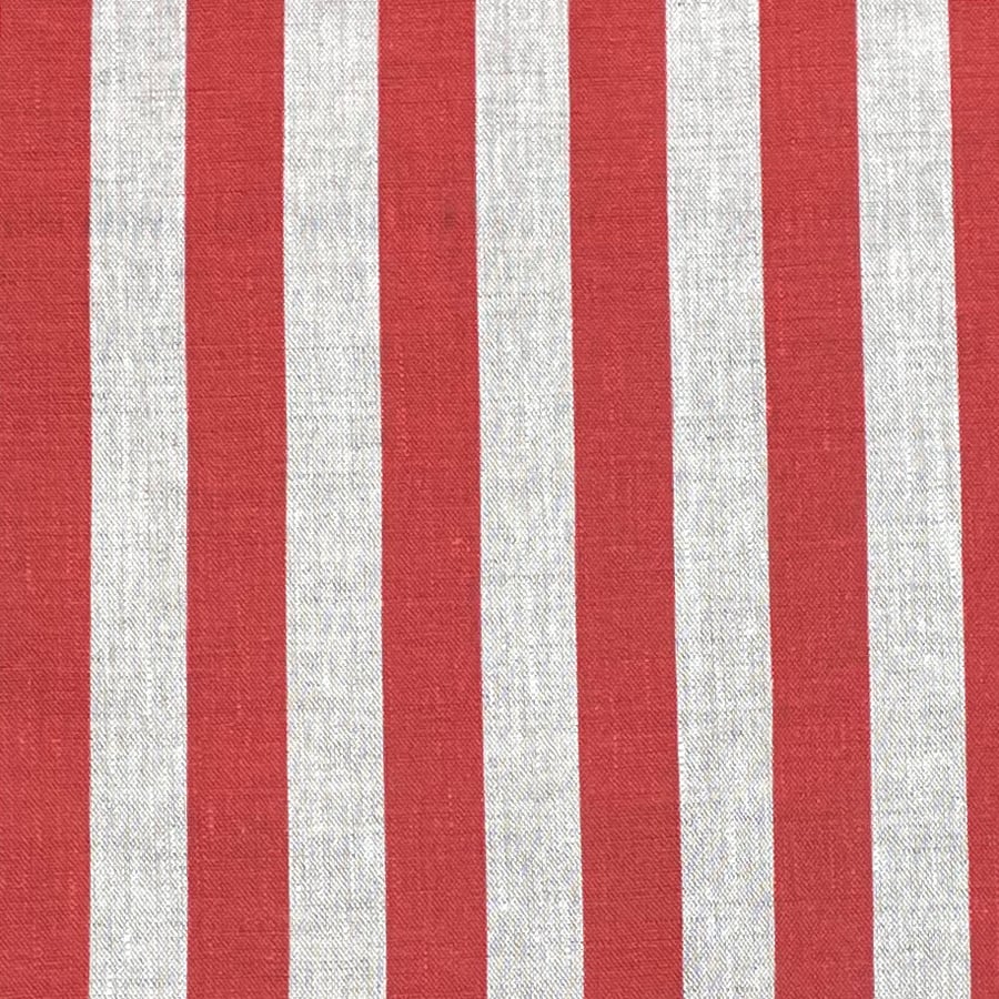 Beta Linen Stripe - Red