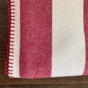 Broadstripe Welsh Single Blanket - Red - Image 1
