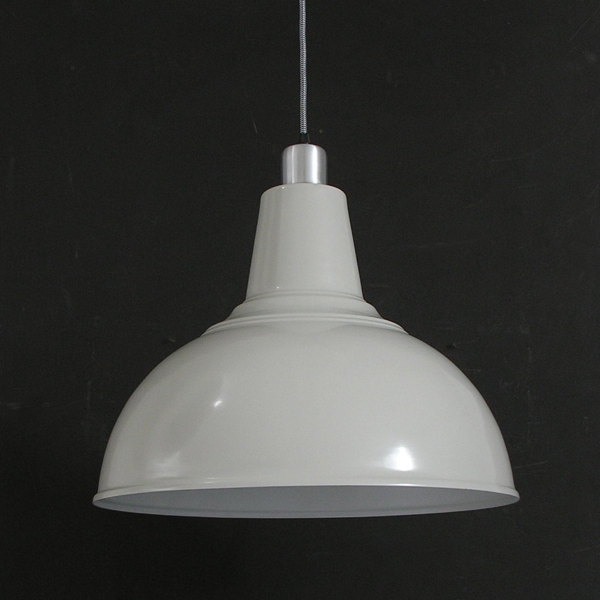 Pendant Light Refectory Soft Grey - Image 1