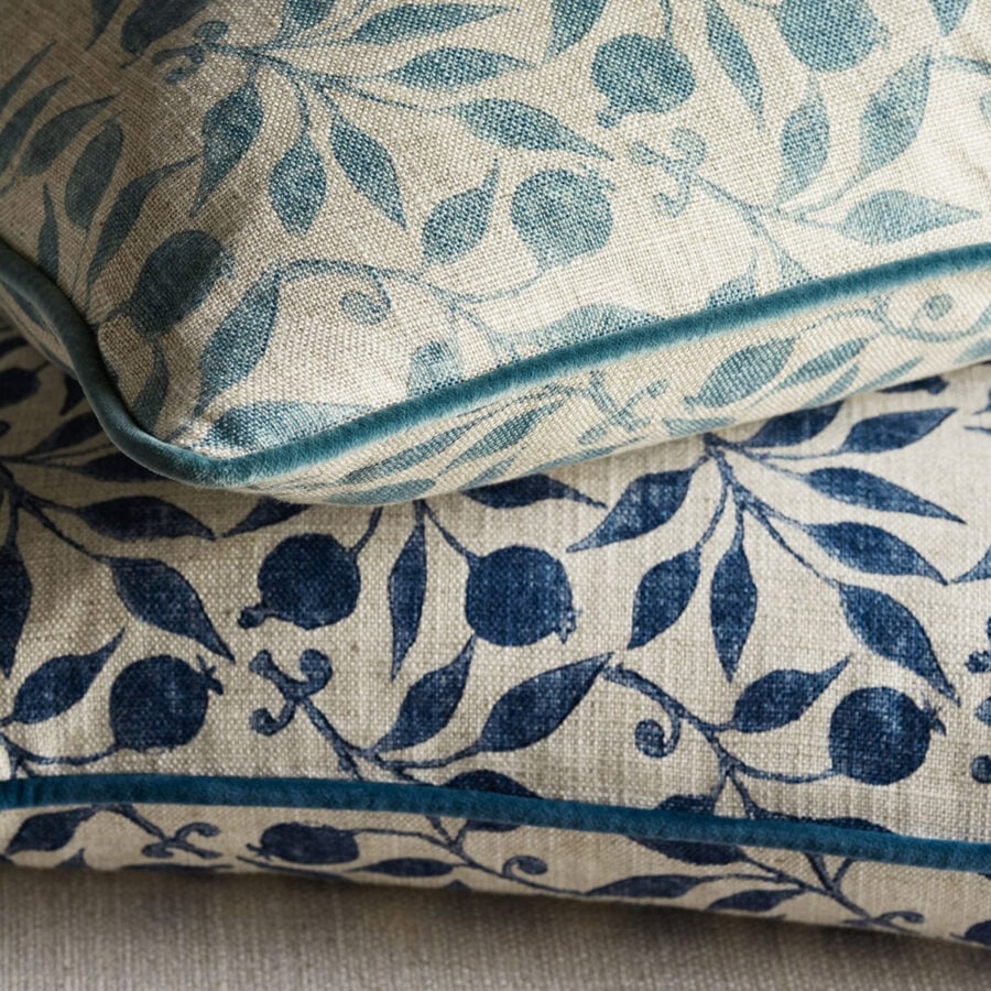 William Morris Rosehip - Mineral Blue