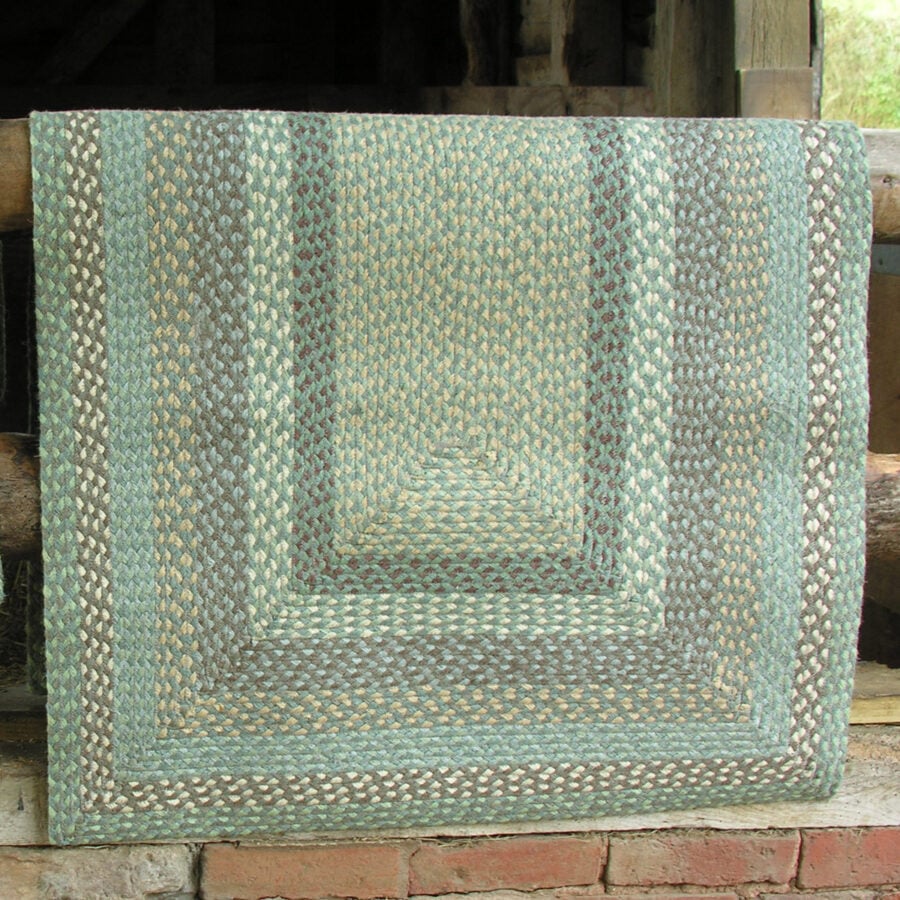Braided Organic Jute Rug Seaspray