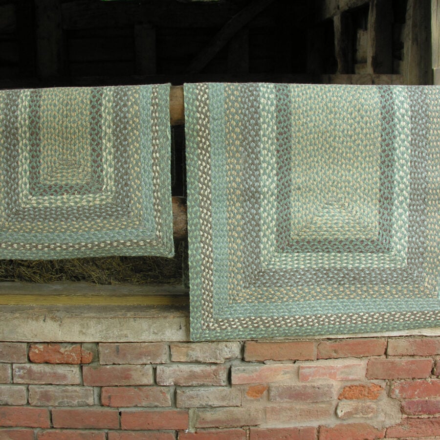 Braided Organic Jute Rug Seaspray