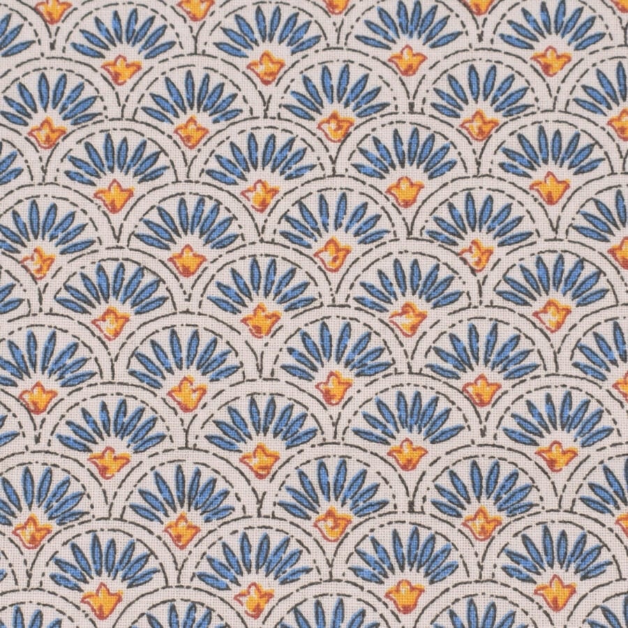 Oilcloth Scallop - Indigo