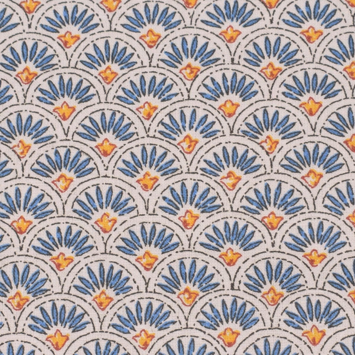 Oilcloth Scallop - Indigo - Image 2