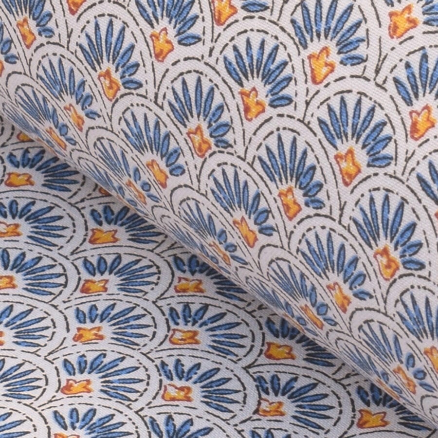 Oilcloth Scallop - Indigo