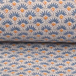 Oilcloth Scallop - Indigo - Image 3