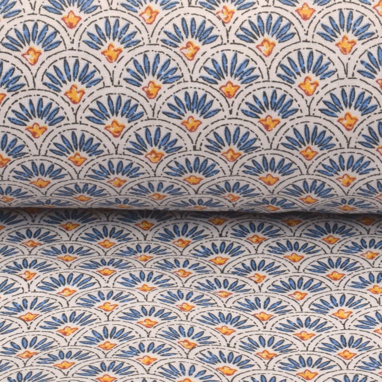 Oilcloth Scallop - Indigo - Image 3