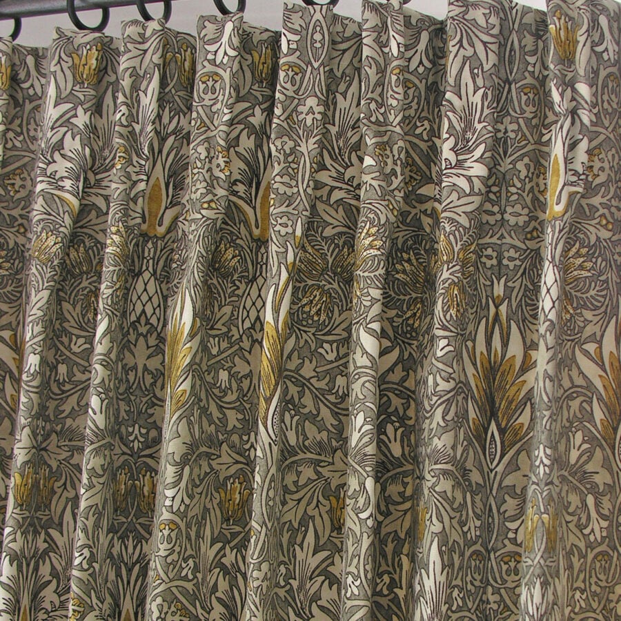 William Morris Snakeshead - Pewter and Gold