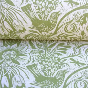 Mark Hearld Squirrel and Sunflower - Olive Green - Image 3