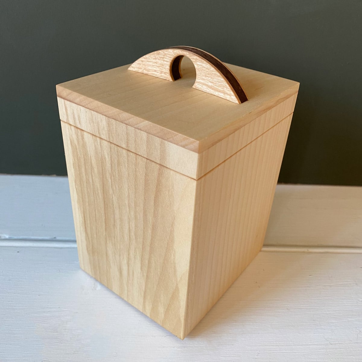 Hardwood Caddy - Sycamore & Walnut - Image 1
