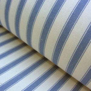 Ticking Fabric Large - Airforce Blue - Image 1